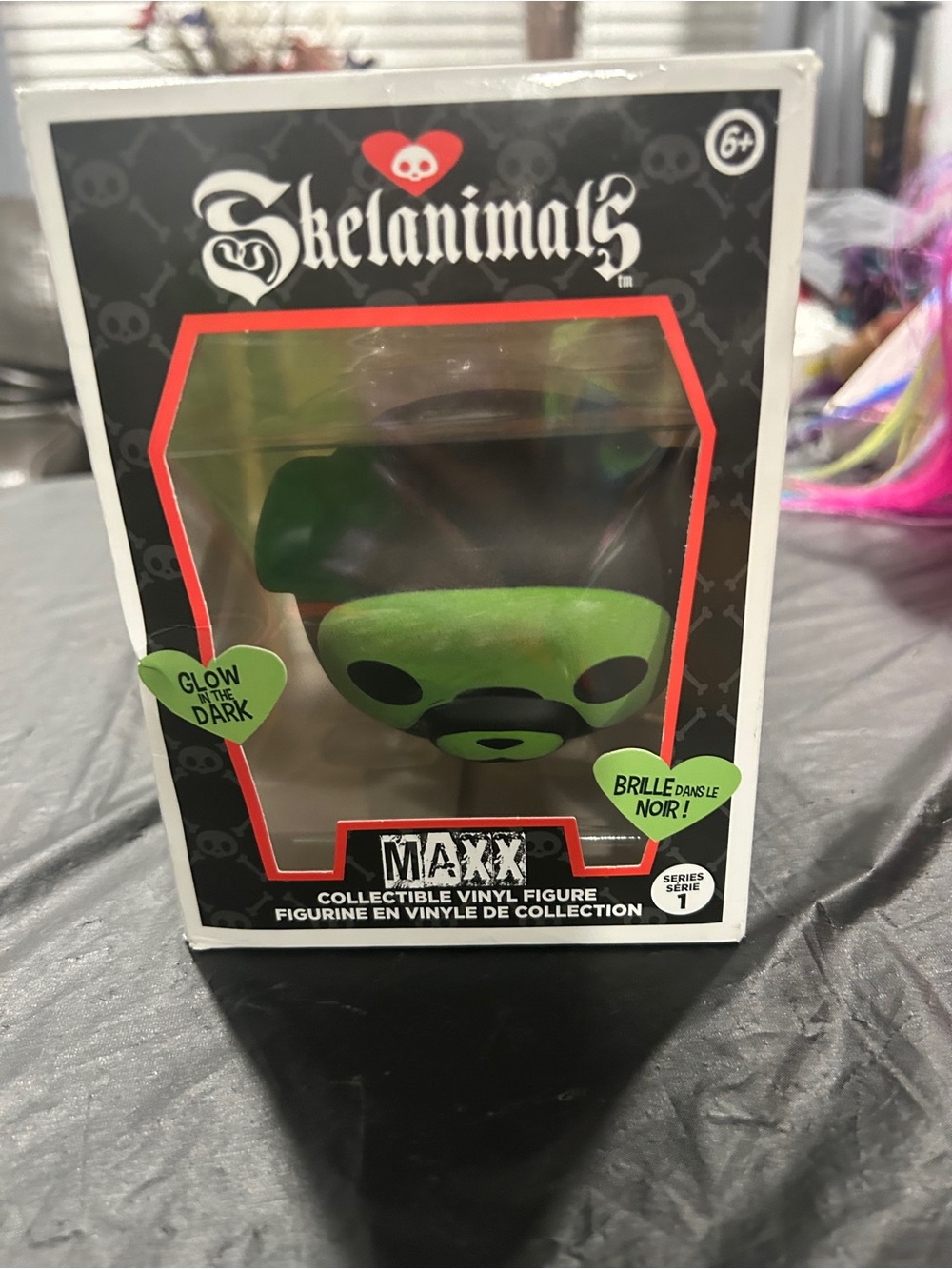 Animal Skelanimals MAXX Glow Green Vinyl Figure